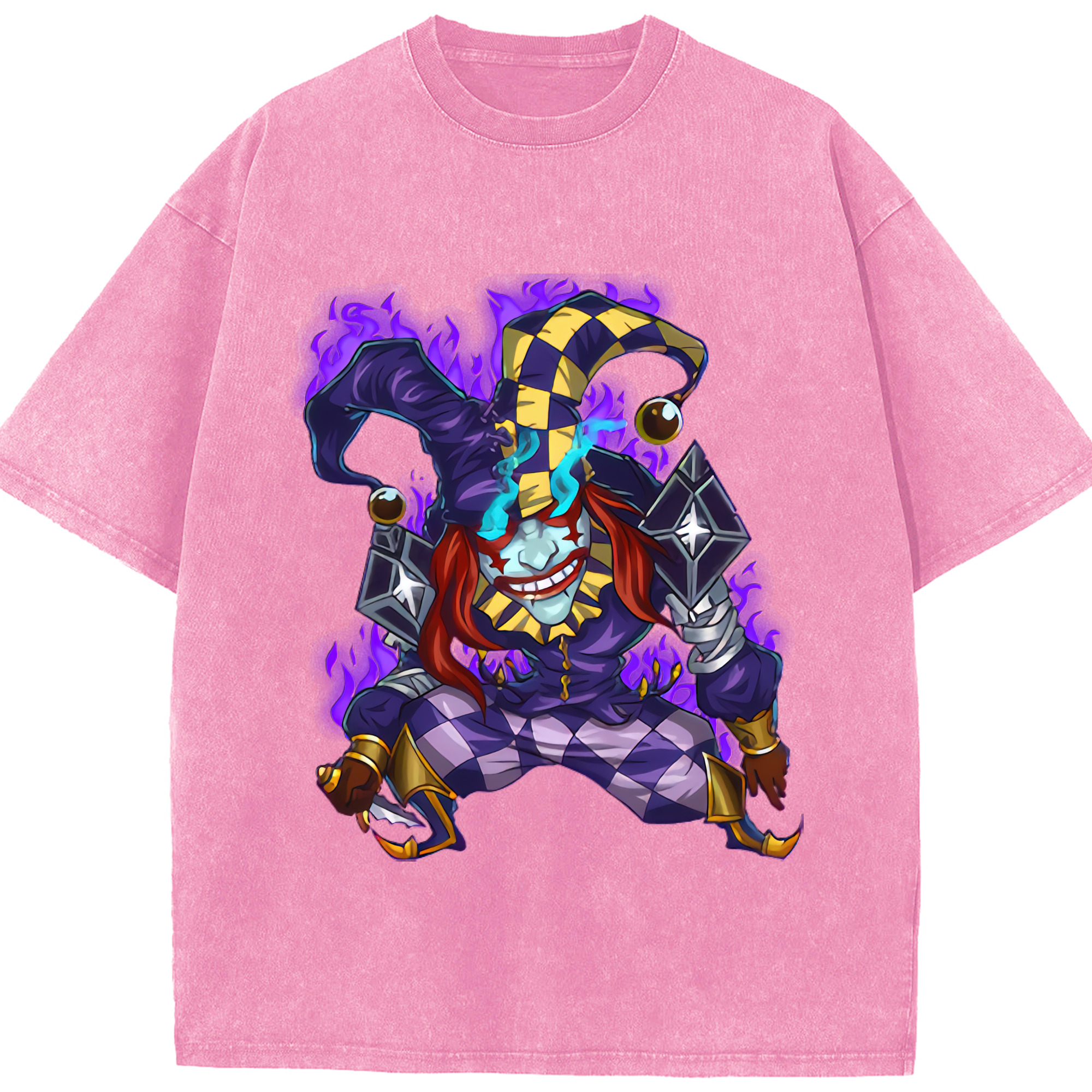 リーグ・オブ・レジェンド League of Legends LOL 綿100% ヴィンテージ風 半袖Tシャツ（フロントプリント）